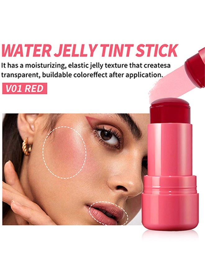 فايبلي أحمر الخدود - جيلي الشفاه والخدود كريم أحمر الخدود ، جيلي الفاكهة أحمر الخدود وصبغة الشفاه # 01 - Image 2