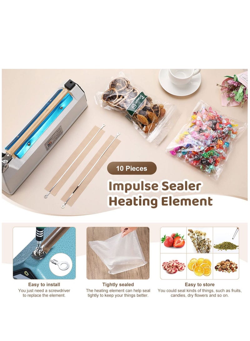 Impulse Sealer Element Spare Repair Parts Kit Heat Seal Strips Replacement Elements Heating Service for SF 200 (10 Pieces) - Image 3