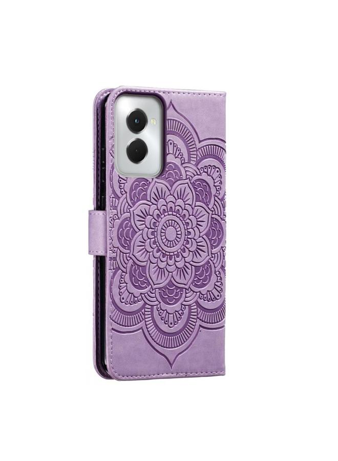 S-TOP Case For Motorola Moto G Power 5G 2024 Sun Mandala Embossing Pattern Phone Leather Case - Image 3