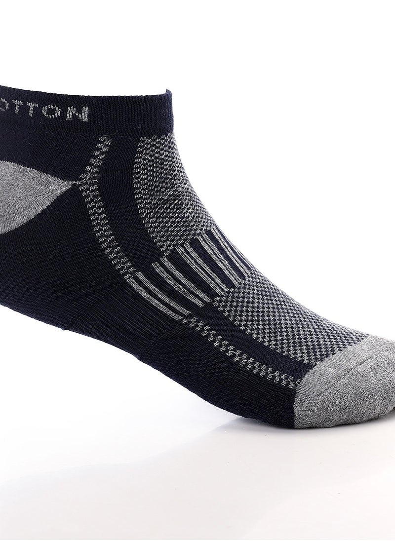 REDCOTTON Red Cotton-pack of 3 pieces Men's Plain Mid Calf Socks-( BLUE&BLACK&Dark red ) 