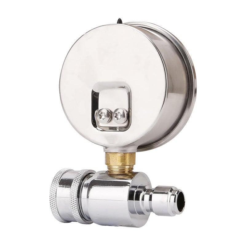 Watflow 2-1/2" Pressure Washer Pressure Gauge Kit, 3/8 Inch Quick Connect, 0-5000 PSI, Liquid Filled - Image 5