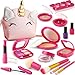 WESAYEE Pretend Makeup Kit for Toddlers Girls Play Makeup Set for Kids 35 Unicorn Toy Purse with Fake Make up for Little Girls 46 Gifts for 3 4 5 6 7 8 Year Old - Image 2