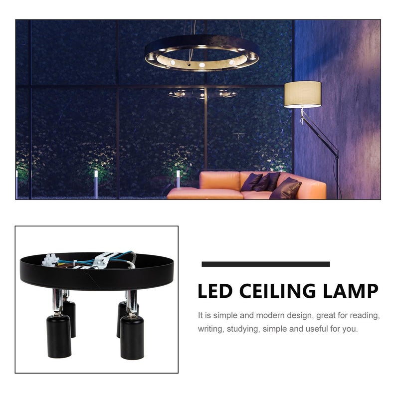 Modern 4 Head LED Ceiling Lamp Flush Mount Simple Bedroom Light Fixture for Hallway and Living Room Without Bulbs - Image 4