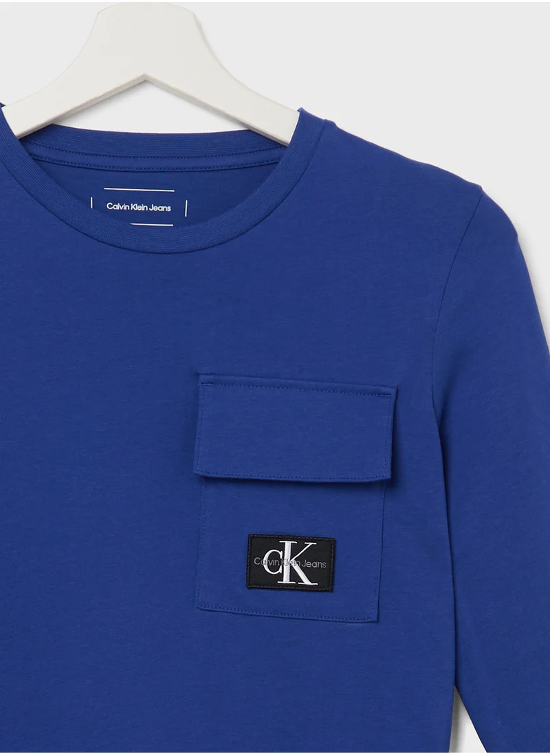 كالفن كلاين جينز BADGE REG. LS T-SHIRT