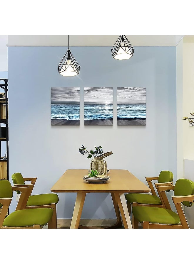 DZRWUBHS 3 Piece Framed Canvas Wall Art - Image 5