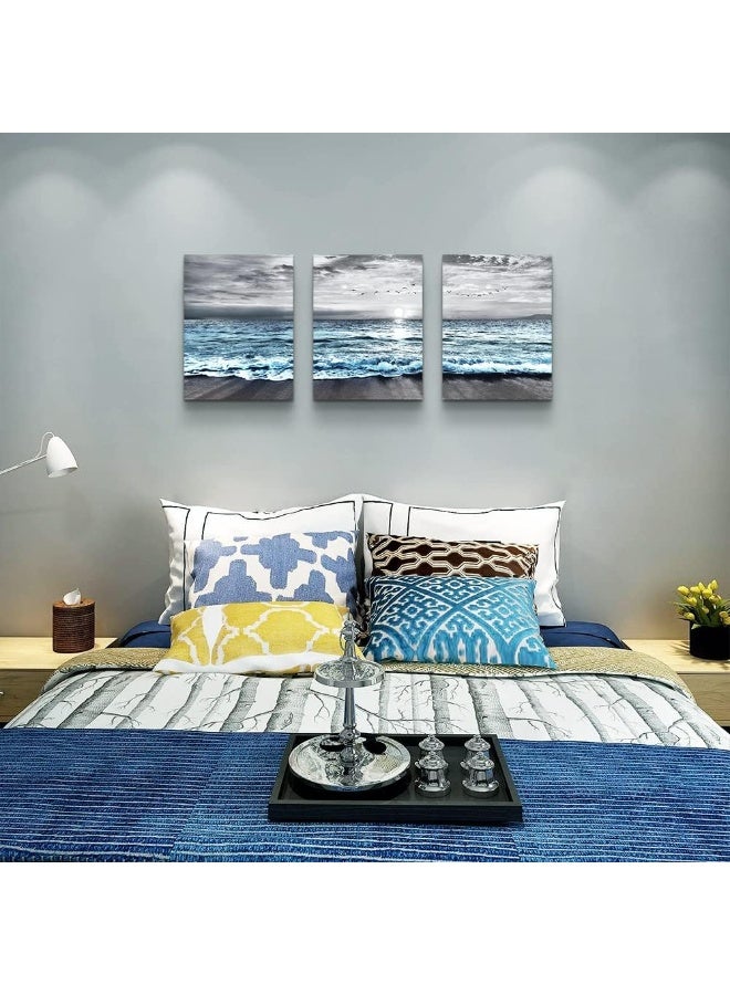 DZRWUBHS 3 Piece Framed Canvas Wall Art - Image 4