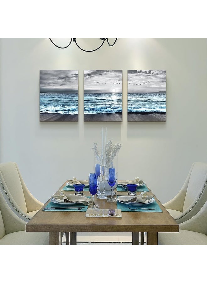 DZRWUBHS 3 Piece Framed Canvas Wall Art - Image 3