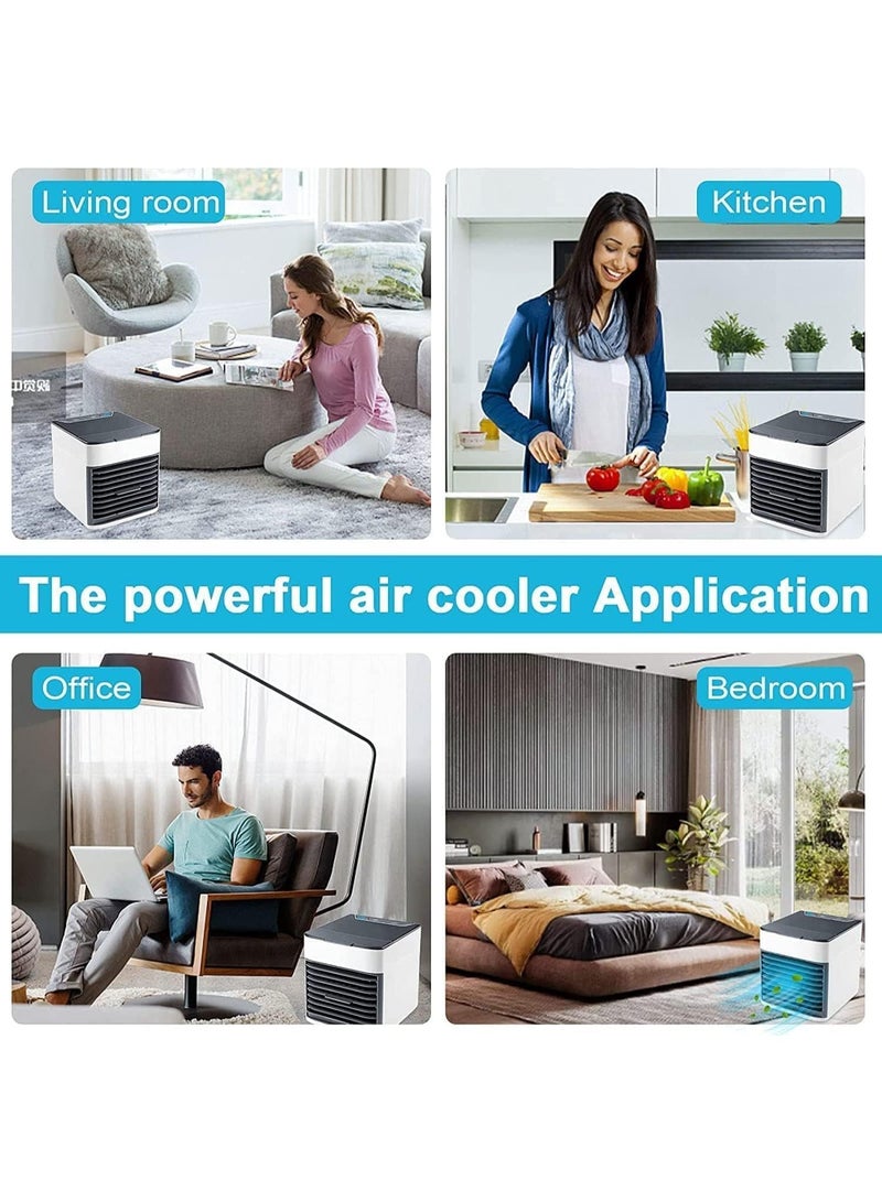 Portable Air Conditioner, Mini Ultra-Powerful Fan Purifier Humidifier Humidifier 3 in 1 Personal Cooler Arctic 3-Speed Personal Cooler - Image 3