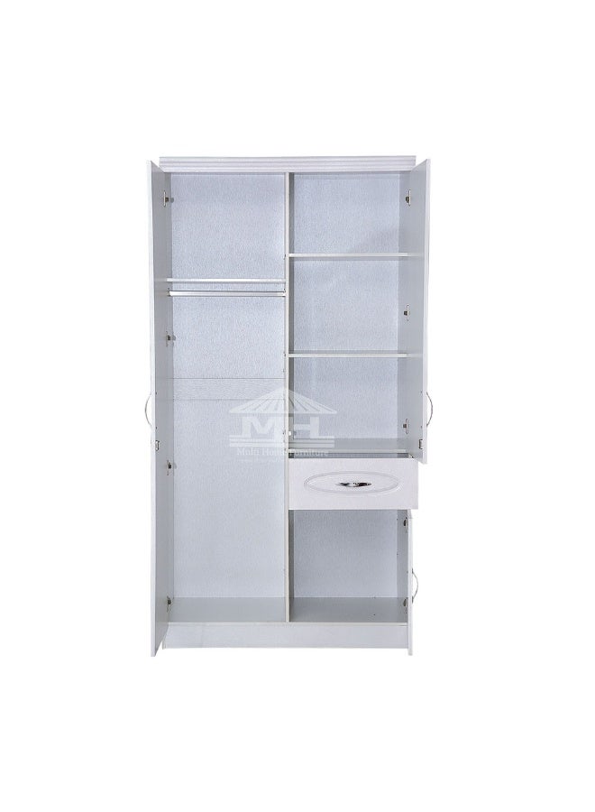 Galaxy design White Cupboard With one Side Glass MH224 - Image 3