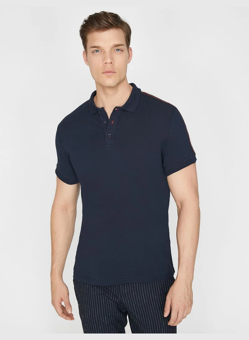 KOTON Polo Neck T-Shirt