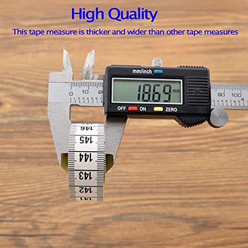 DSOMHZ Soft Tape Measure - Double Color Double Scale, 60 Inch/ 150 cm Body Measuring Tape for Sewing/Tailor - Image 4