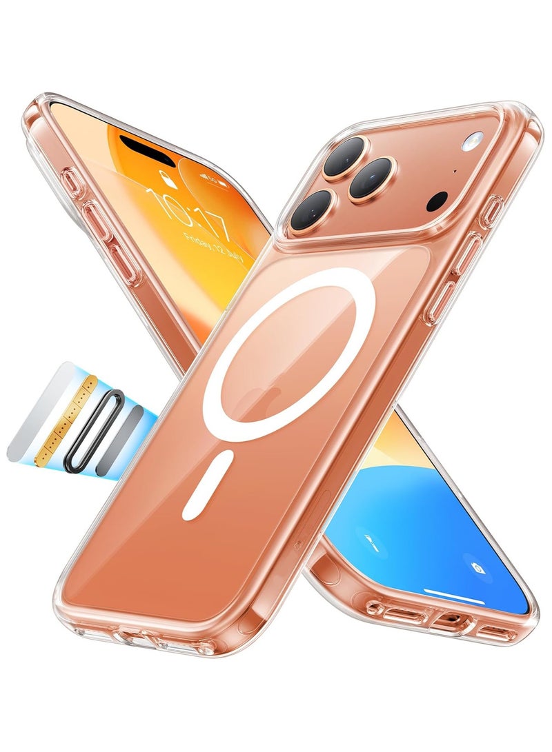 Magsafe Case for iPhone 17 Pro Magsafe Clear Cover Magnetic Wireless Charging Support, Shockproof Protection, Scratch-Resistant for iPhone 17 Pro - Clear - Image 1