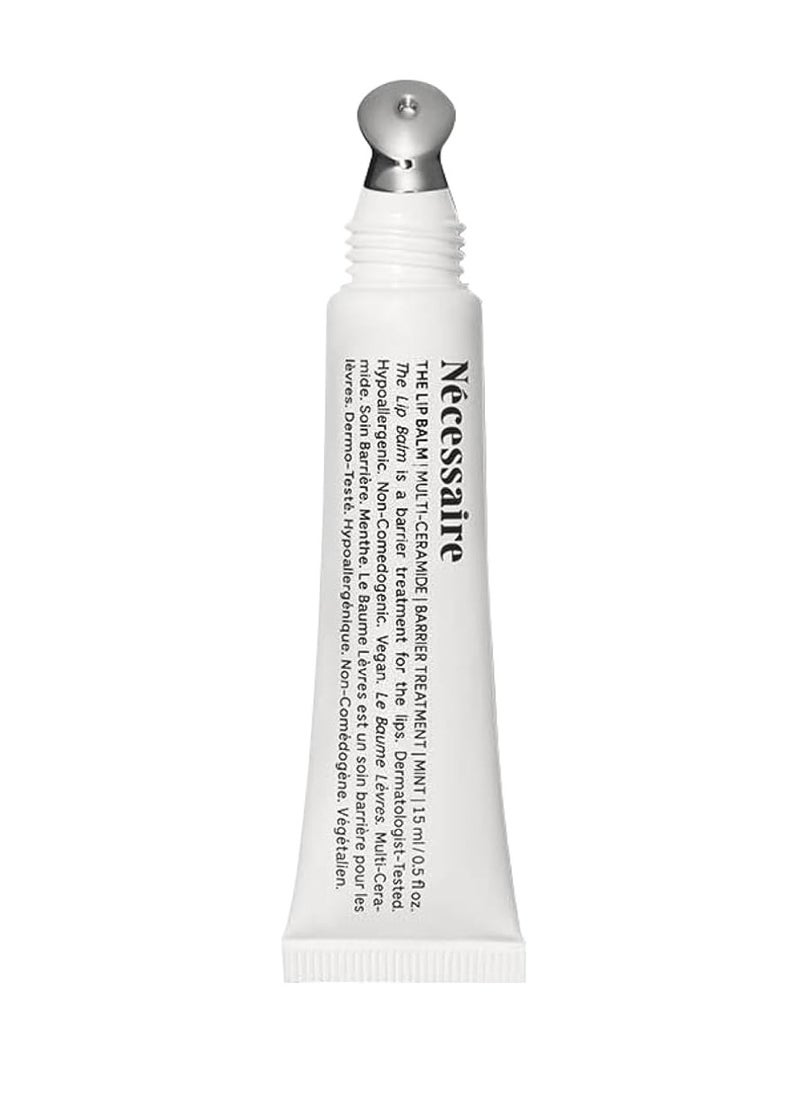 Necessaire Nécessaire The Lip Balm | Hydrating Lip Balm for Women and Men, Clear, Mint, Multi-Ceramide, Treatment Balm | Instant Relief for Dry, Chapped Lips | Cooling Hypoallergenic Tip | Non-Sticky (0.5 fl oz) 