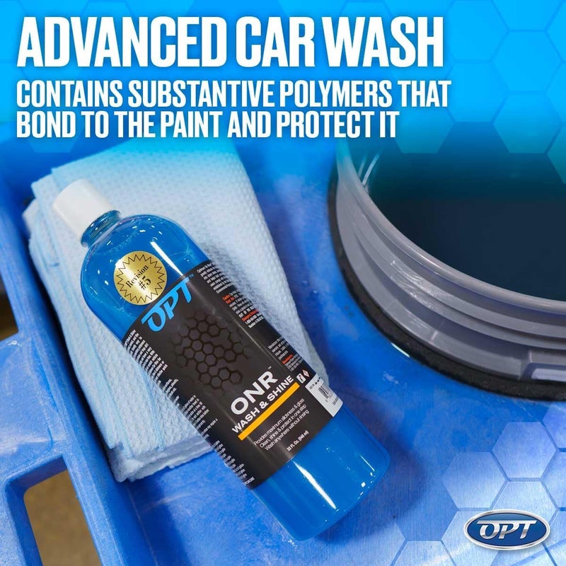 Optimum Polymer Technologies, Inc. No Rinse Wash and Shine - ONR Car Wash, 8 Oz., Safe on Paint, Coatings, Wraps, and Interior, Rinseless Wash provides an Eco Friendly Car Wash Option - Image 1