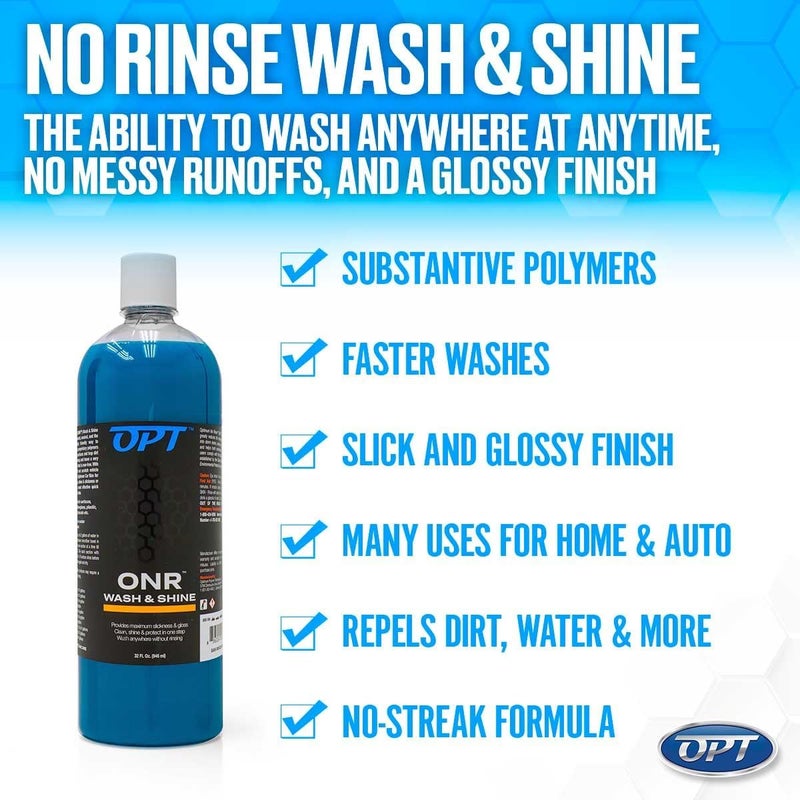 Optimum Polymer Technologies, Inc. No Rinse Wash and Shine - ONR Car Wash, 8 Oz., Safe on Paint, Coatings, Wraps, and Interior, Rinseless Wash provides an Eco Friendly Car Wash Option - Image 3