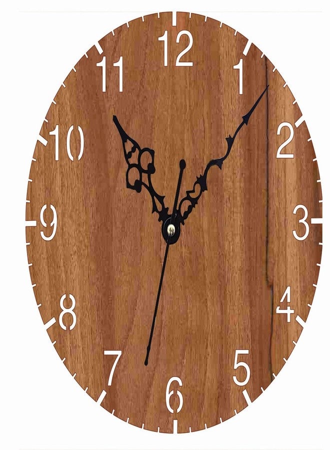 ADK Wall Clock for Living Room, Bedroom, Home, Office, Kitchen, Asymmetric Shaped Designer MDF Wall Clock for Home Decor (Standard) 3 - Image 1