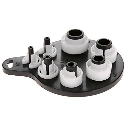 MUXSAM طقم أدوات فصل خط وقود مكيف الهواء MUXSAM، أداة إزالة خط أنابيب الزيت، 7 في 1، أكمام قطع سريعة لمكيف الهواء - 7 أحجام 1/4-7/8 بوصة، تناسب تقريبًا جميع خطوط وقود مكيف الهواء للسيارات - Image 3