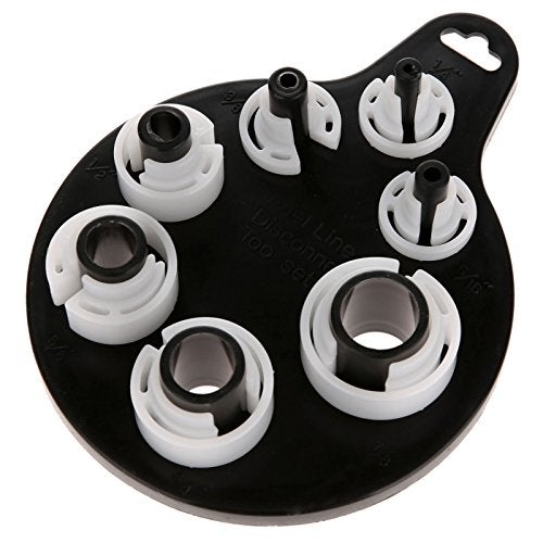 MUXSAM طقم أدوات فصل خط وقود مكيف الهواء MUXSAM، أداة إزالة خط أنابيب الزيت، 7 في 1، أكمام قطع سريعة لمكيف الهواء - 7 أحجام 1/4-7/8 بوصة، تناسب تقريبًا جميع خطوط وقود مكيف الهواء للسيارات - Image 2