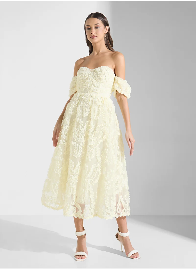 ترو ديكادينس Off Shoulder Tiered Maxi Dress