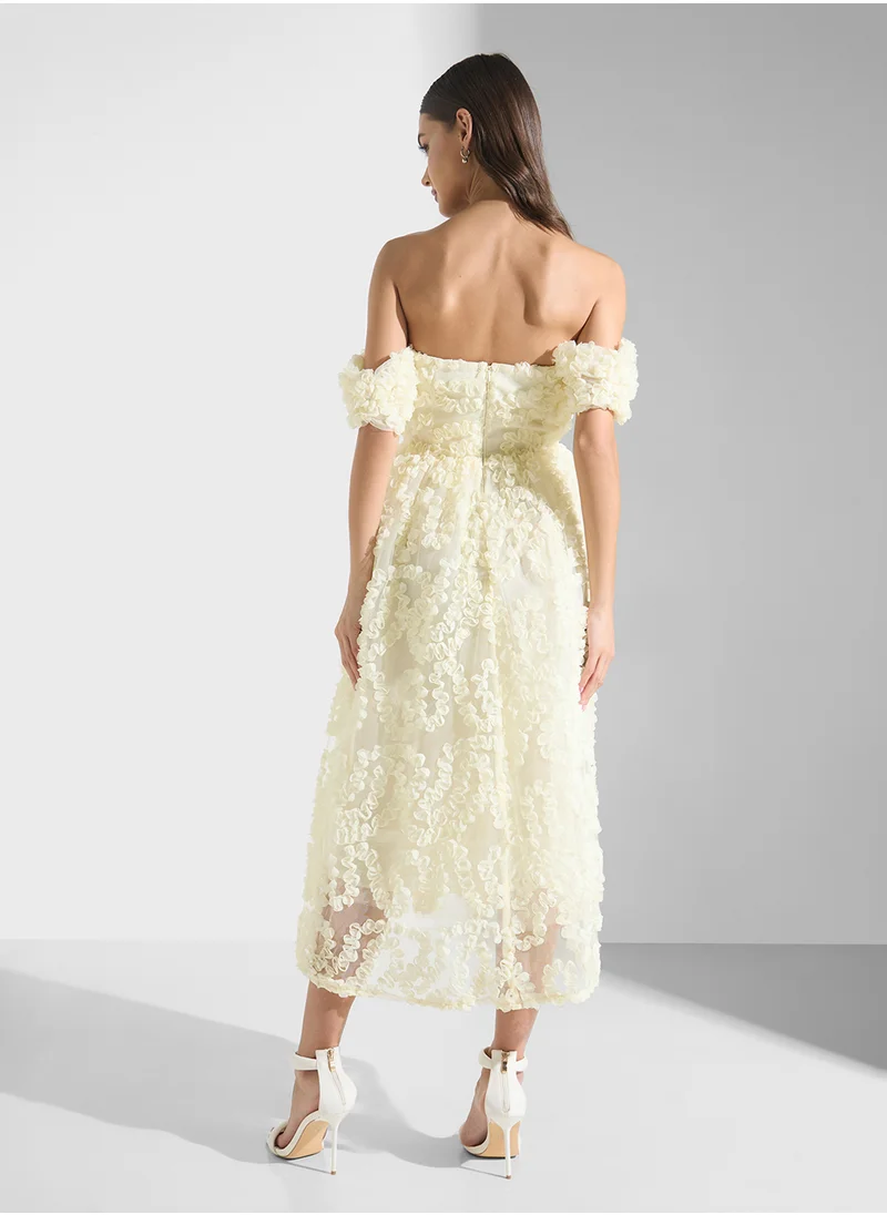 ترو ديكادينس Off Shoulder Tiered Maxi Dress