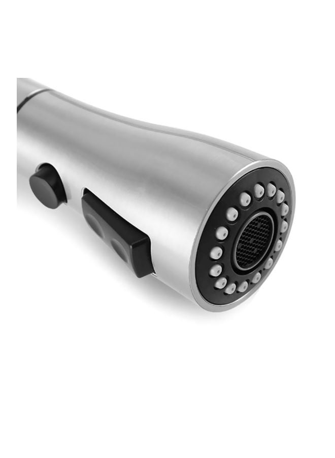 NIBEMINENT Single Handle Pull Kitchen Faucet Silver 400mm - Image 3