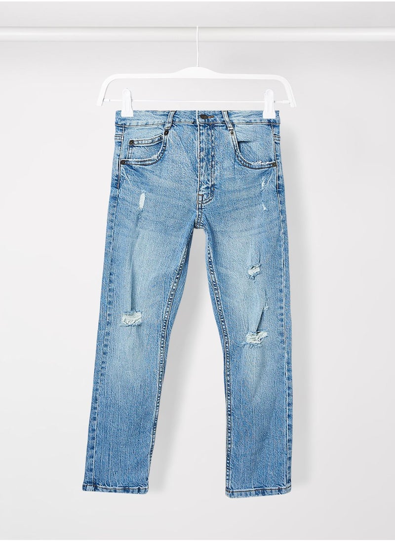 MANGO - Youth Distressed Jeans - Image 1