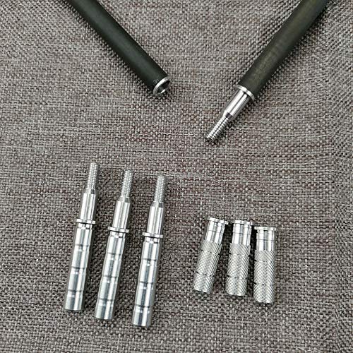 Linkboy Archery ID6.2mm Aluminum Arrow Insert Connecter for Take-Down Shaft Repair for Bow Hunting Shooting 12PCS - Image 1
