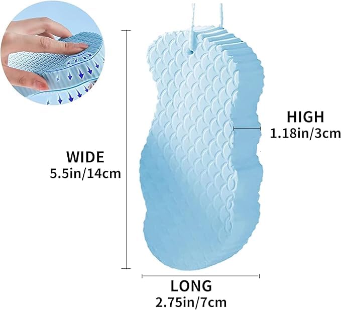 Listecky LISTECKY Ultra Soft Bath Body Shower Sponge Magic Bath Sponge Dead Skin Remover Children and Pregnant Women 1Pcs  - Image 5