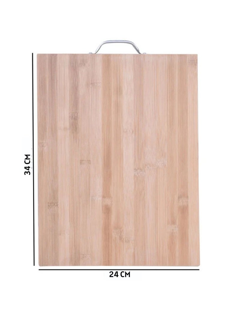 2 Pcs Bamboo Cutting Boards For Kitchen Wooden Cutting Board For Chopping Meat, Vegetables, Fruits, Cheese, Knife Friendly Serving Tray With Handles 40X30CM And 34X24CM - pzsku/Z9E2BEFAA061F0B6F23E3Z/45/_/1713793010/9f90cb3c-3626-4008-98c2-f5a0cfdbe1e6