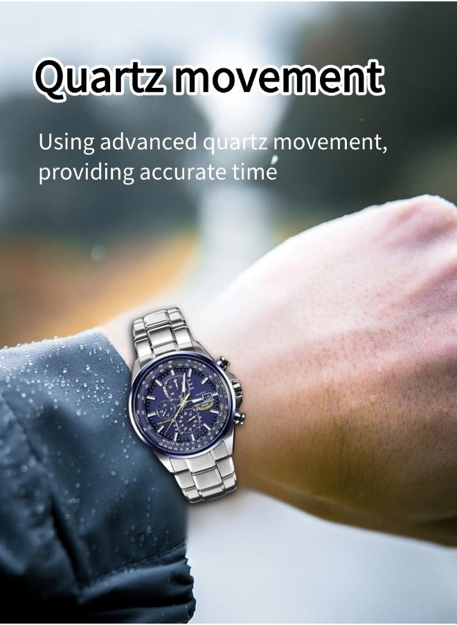 General Men's Business Casual Watches（men's chronograph quartz watch, business watch, luxury texture watch）  - Image 4