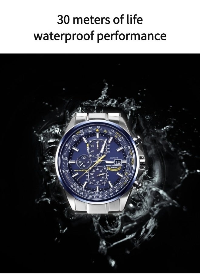 General Men's Business Casual Watches（men's chronograph quartz watch, business watch, luxury texture watch）  - Image 5
