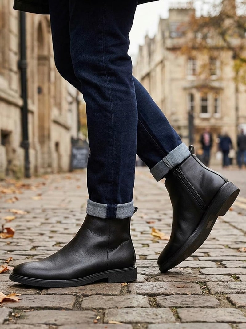 Carlton London Men's Boot,BLACK,UK-9 - Image 3