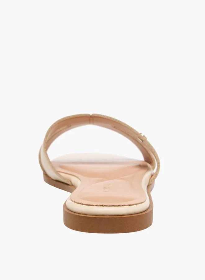 Celeste IVORY Women Cut-Out Detail Flat Sandals for Women | Best Price UAE