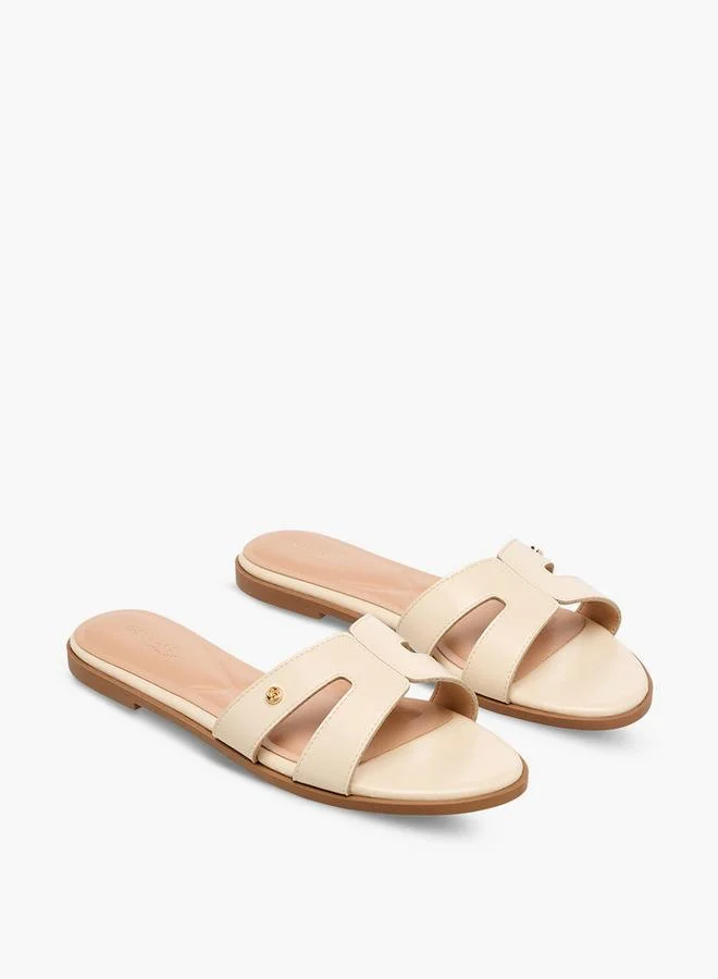 Women Cut-Out Detail Flat Sandals