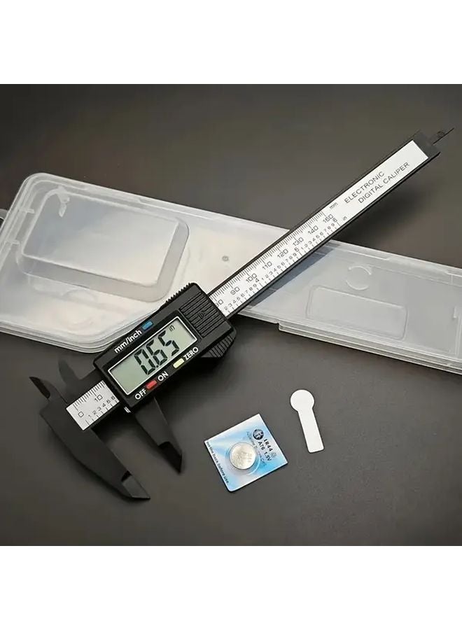 Black Electronic Digital Vernier Caliper 150mm Large Screen Auto Power Off With Box - Image 2