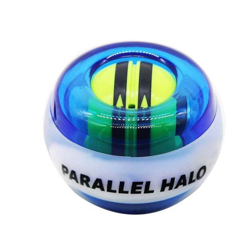 Parallel Halo Power Wrist Ball AUTO Start Gyro Ball with LED Lights Forearm Exerciser Wrist Strengthener for Strengthening Muscle and Bones (Blue+led) - Image 2