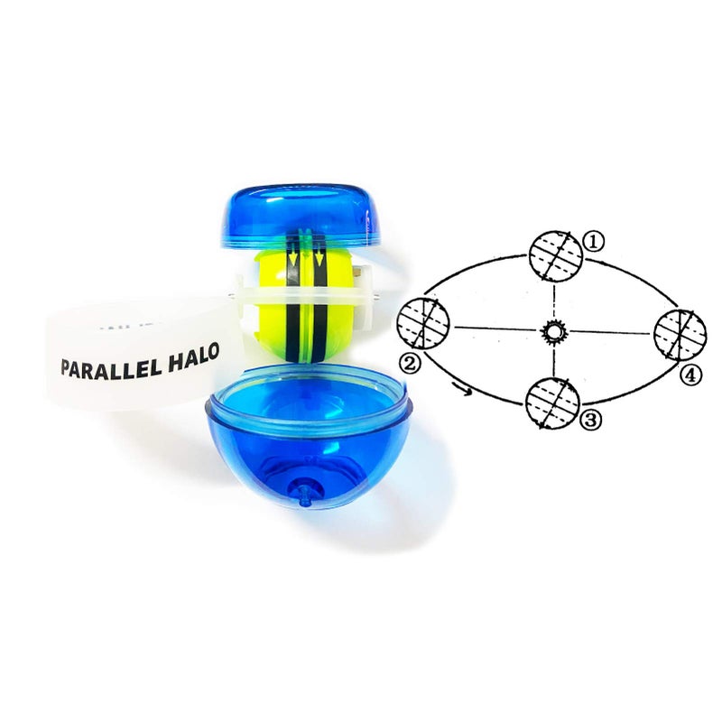 Parallel Halo Power Wrist Ball AUTO Start Gyro Ball with LED Lights Forearm Exerciser Wrist Strengthener for Strengthening Muscle and Bones (Blue+led) - Image 3