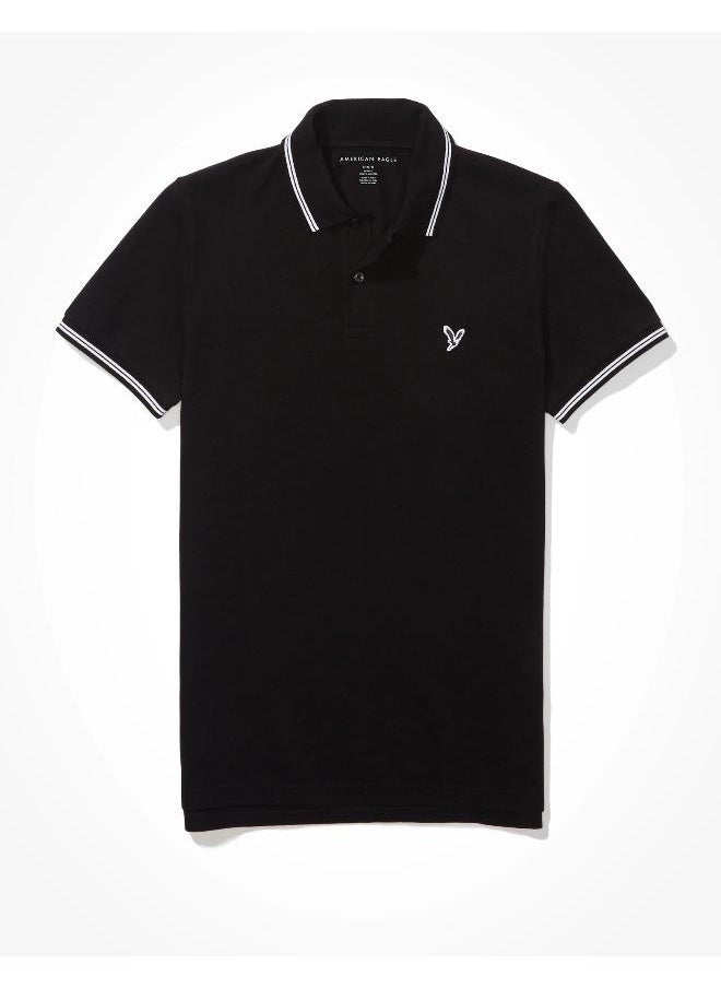 American Eagle - AE Slim Fit Pique Polo Shirt - Image 1