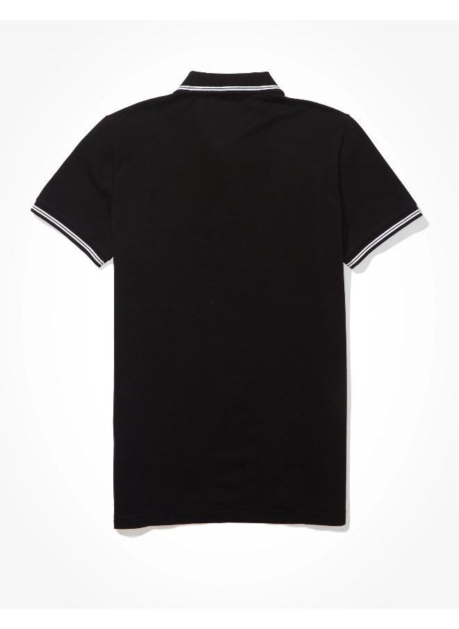 American Eagle - AE Slim Fit Pique Polo Shirt - Image 1