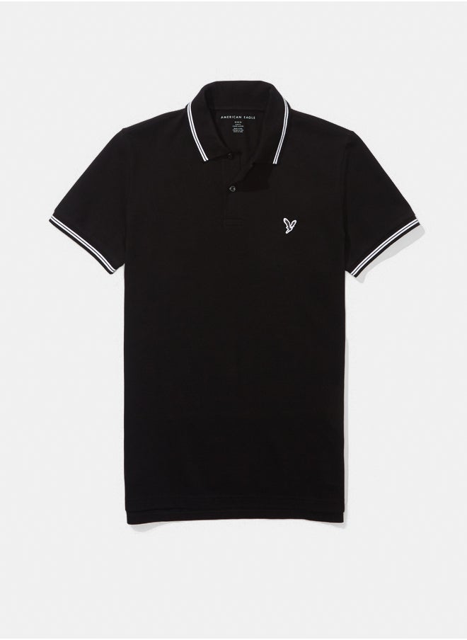 American Eagle - AE Slim Fit Pique Polo Shirt - Image 1