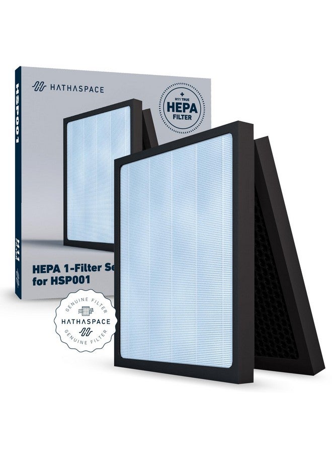 Hathaspace HATHASPACE HSP001 True HEPA Filter Replacement, 4-Stage Air Purifier Filter with Activated Carbon, Pre-Filter & Cold Catalyst, Captures 99.97% of Dust, Smoke, Odors, VOCs, Easy Install, 1 Pack  - Image 1