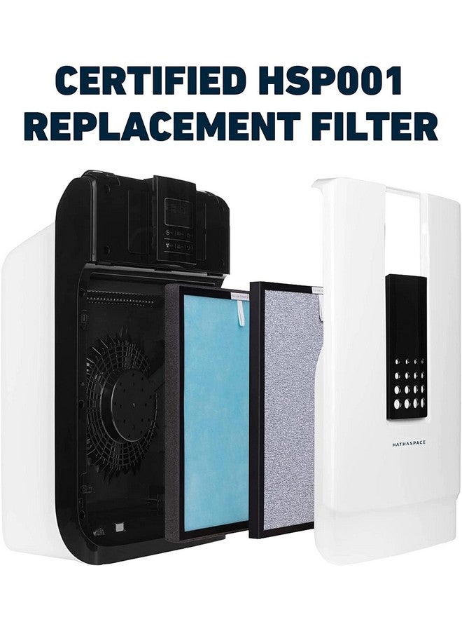 Hathaspace HATHASPACE HSP001 True HEPA Filter Replacement, 4-Stage Air Purifier Filter with Activated Carbon, Pre-Filter & Cold Catalyst, Captures 99.97% of Dust, Smoke, Odors, VOCs, Easy Install, 1 Pack  - Image 2