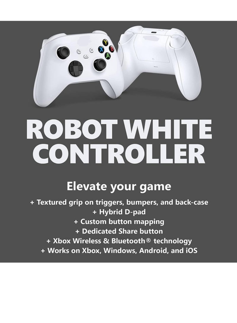 Remote Control for Xbox QAS-00001, Robot (White) - Image 2