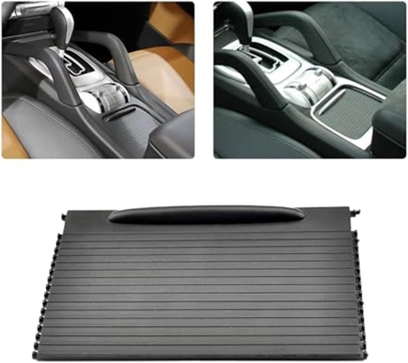 Vuzmode Car Console Cup Holder Roller Blind Cover for Porsche Cayenne - Image 4