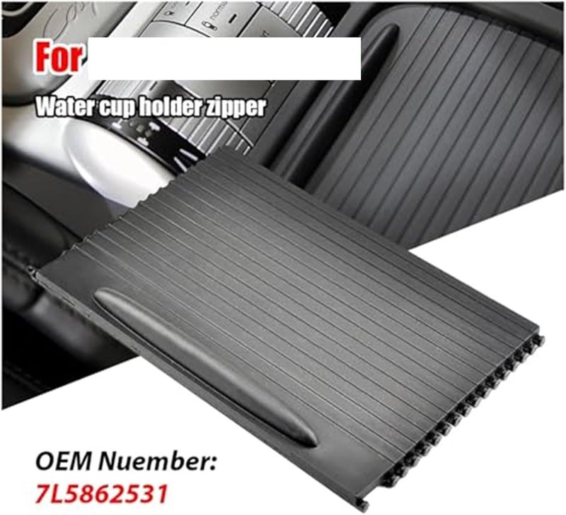 Vuzmode Car Console Cup Holder Roller Blind Cover for Porsche Cayenne - Image 5