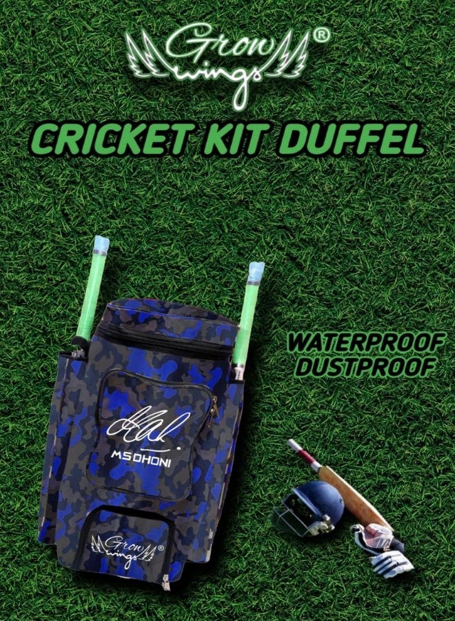 Grow wings Cricket KIT Duffel Stylish Look (Blue) - Image 3