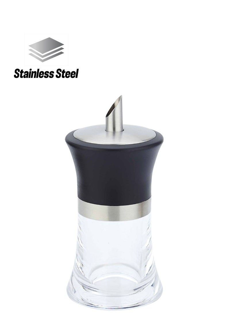 NIBEMINENT Spice Oil Jar Leak-proof Seasoning Bottle Black 15.80x7.50x8.00centimeter  - Image 1