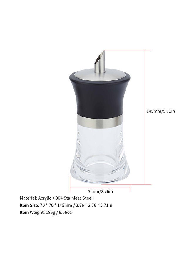 NIBEMINENT Spice Oil Jar Leak-proof Seasoning Bottle Black 15.80x7.50x8.00centimeter  - Image 2