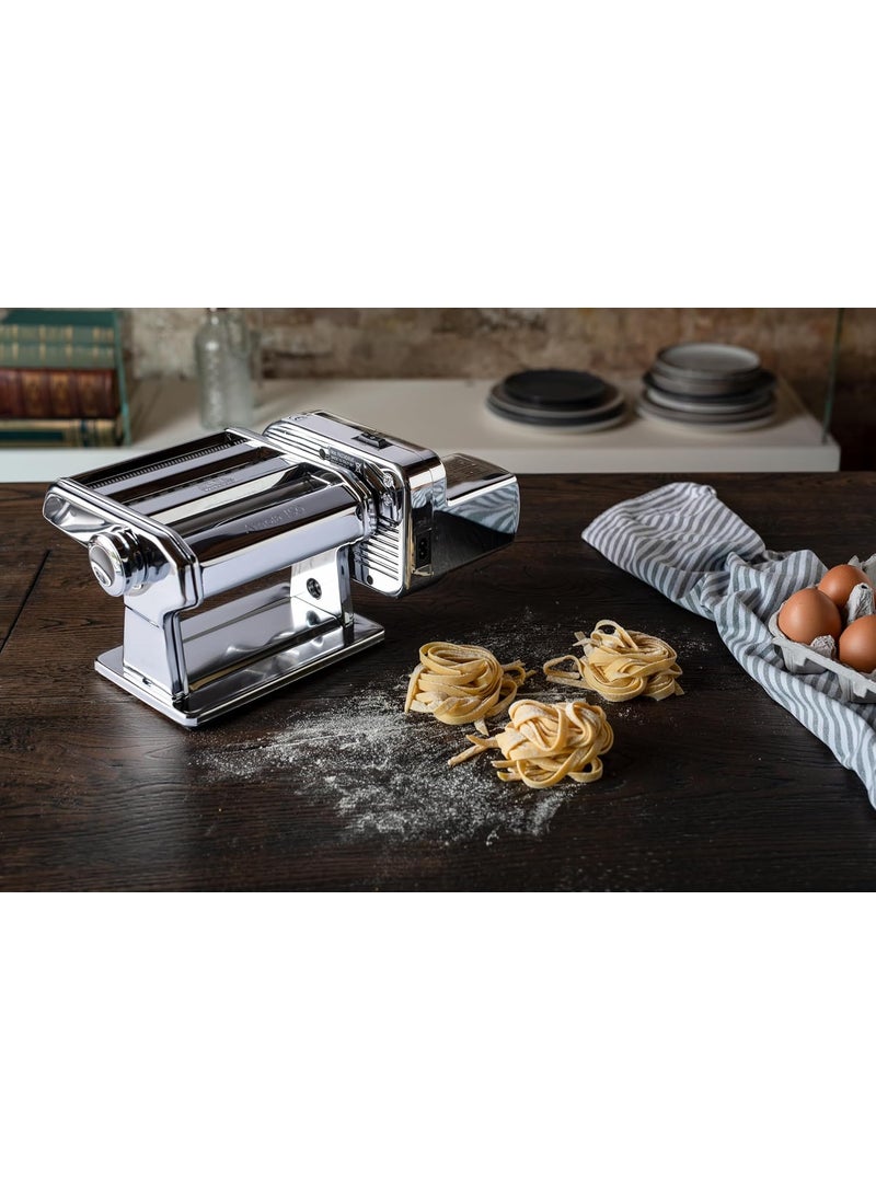MARCATO MARCATO Made in Italy Ampiamotor 110V Pasta Machine Chrome Steel Set includes Ampia 150 handcrank clamp Pastadrive motor and instruction manual  - Image 3
