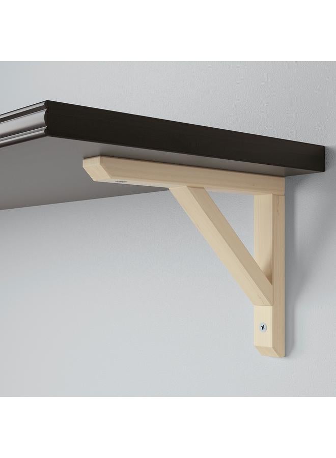 erorex Wall shelf, brown-black/aspen, 120x30 cm - Image 4